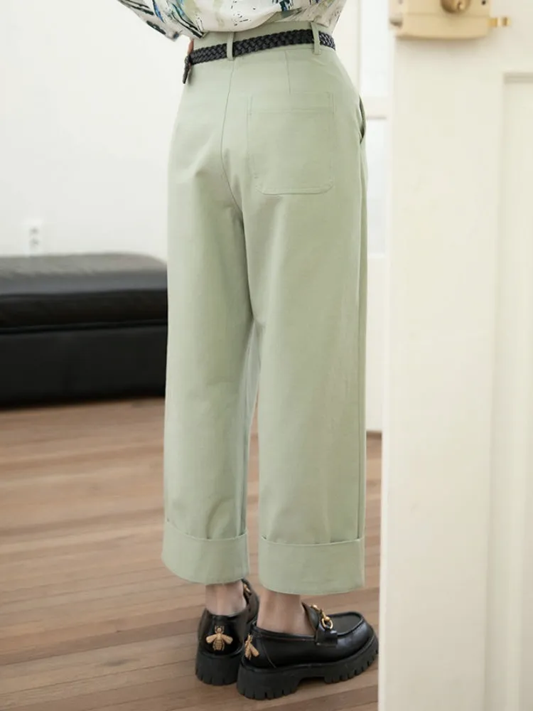 loose nine-point pants