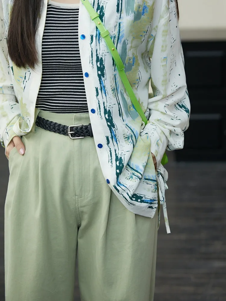 loose nine-point pants