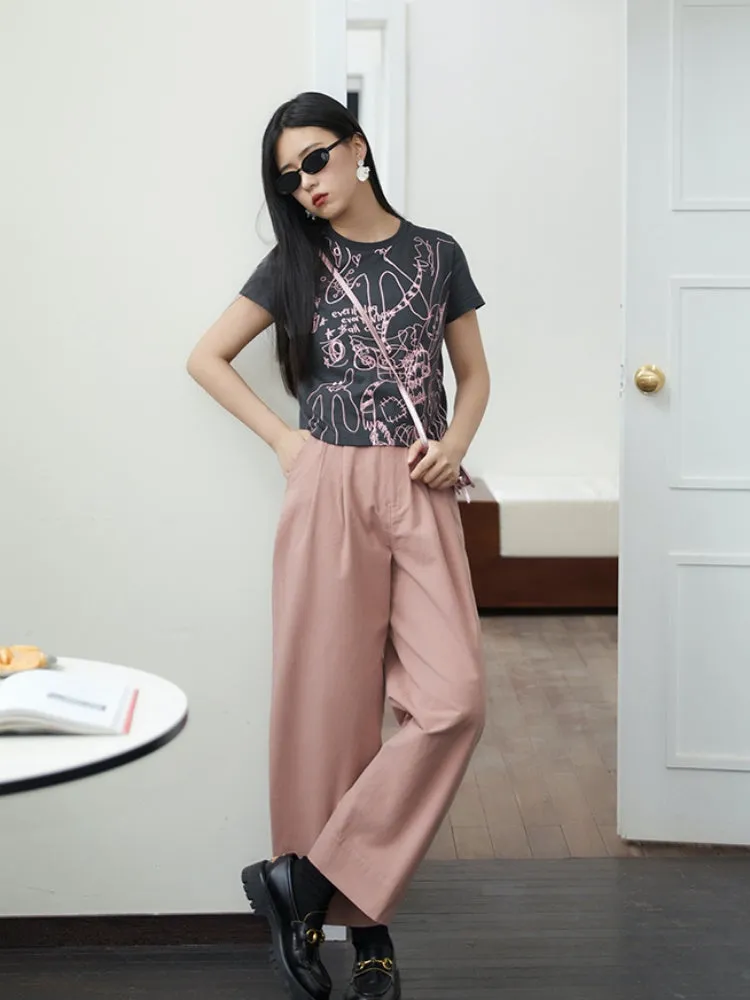 loose nine-point pants