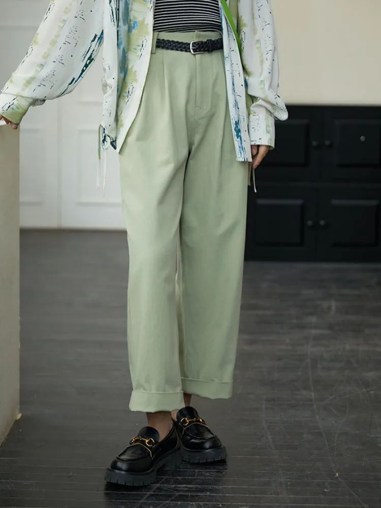 loose nine-point pants