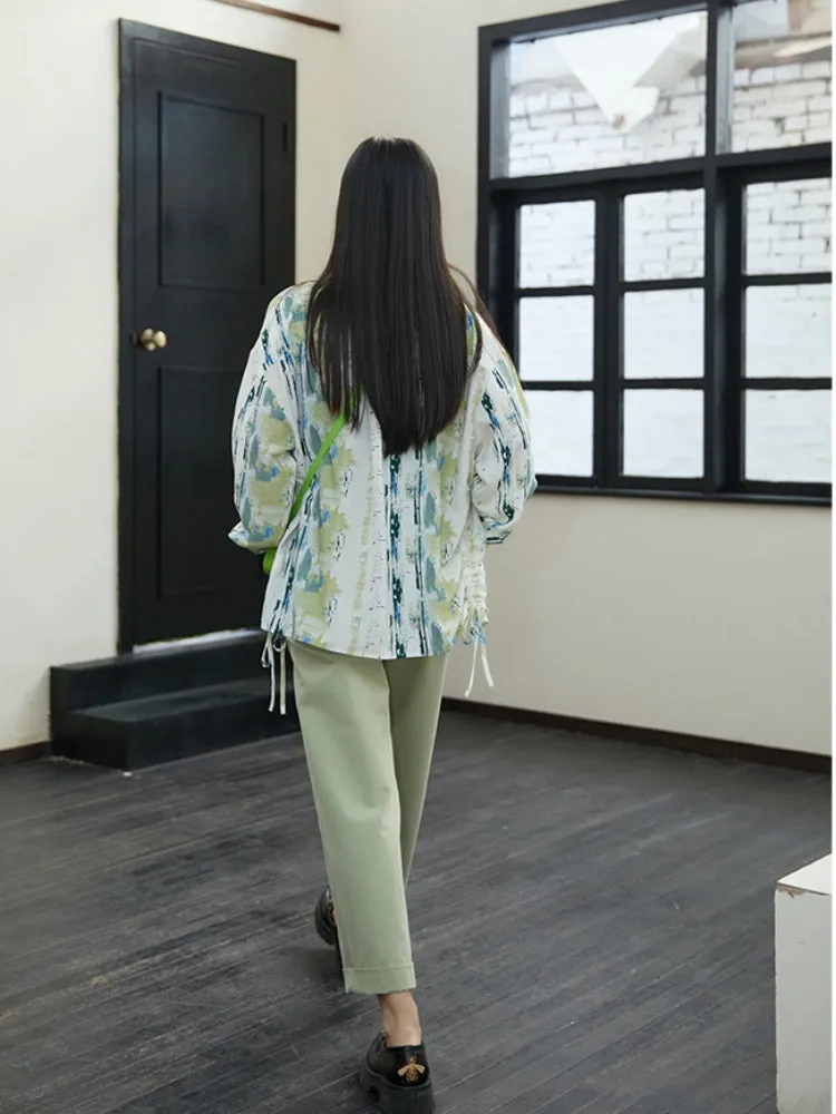 loose nine-point pants