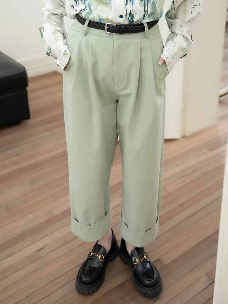 loose nine-point pants