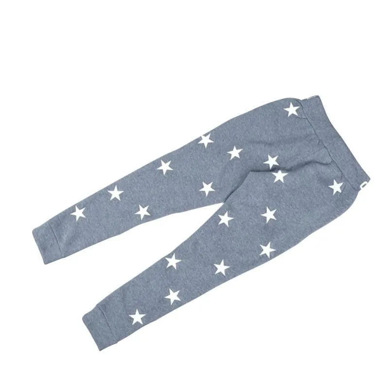 Loose Pants Women Star Printed Fashion Tee Casual Pants High Long
