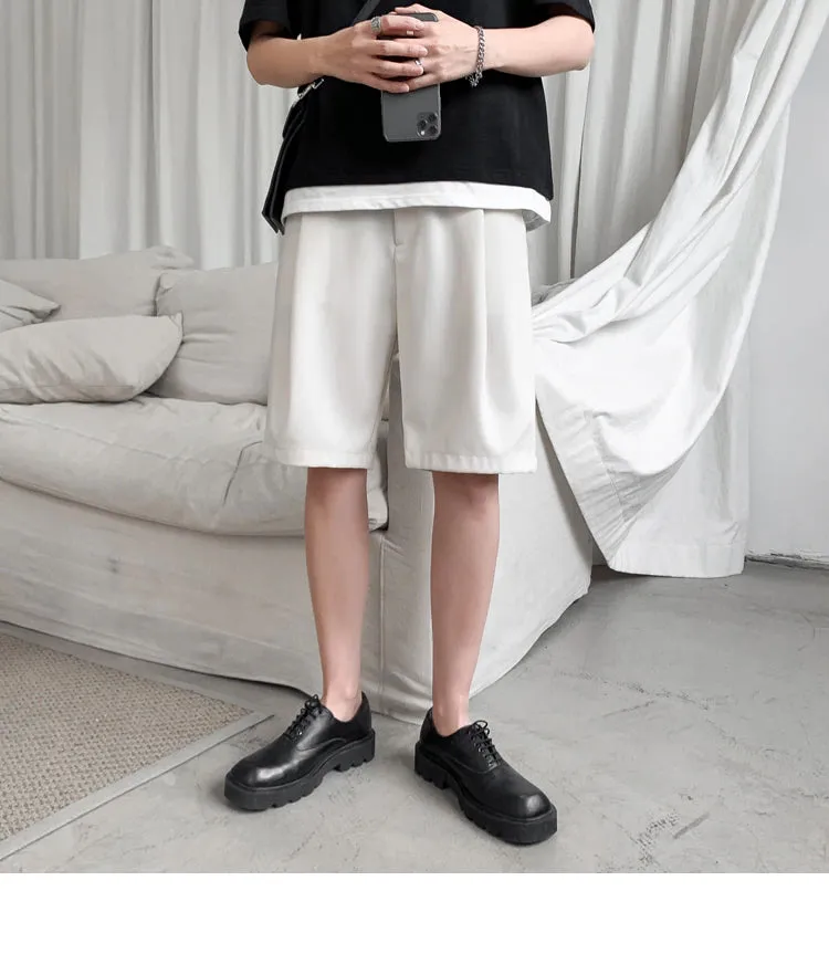 Loose Thin Knee Length Casual Men Shorts Pants