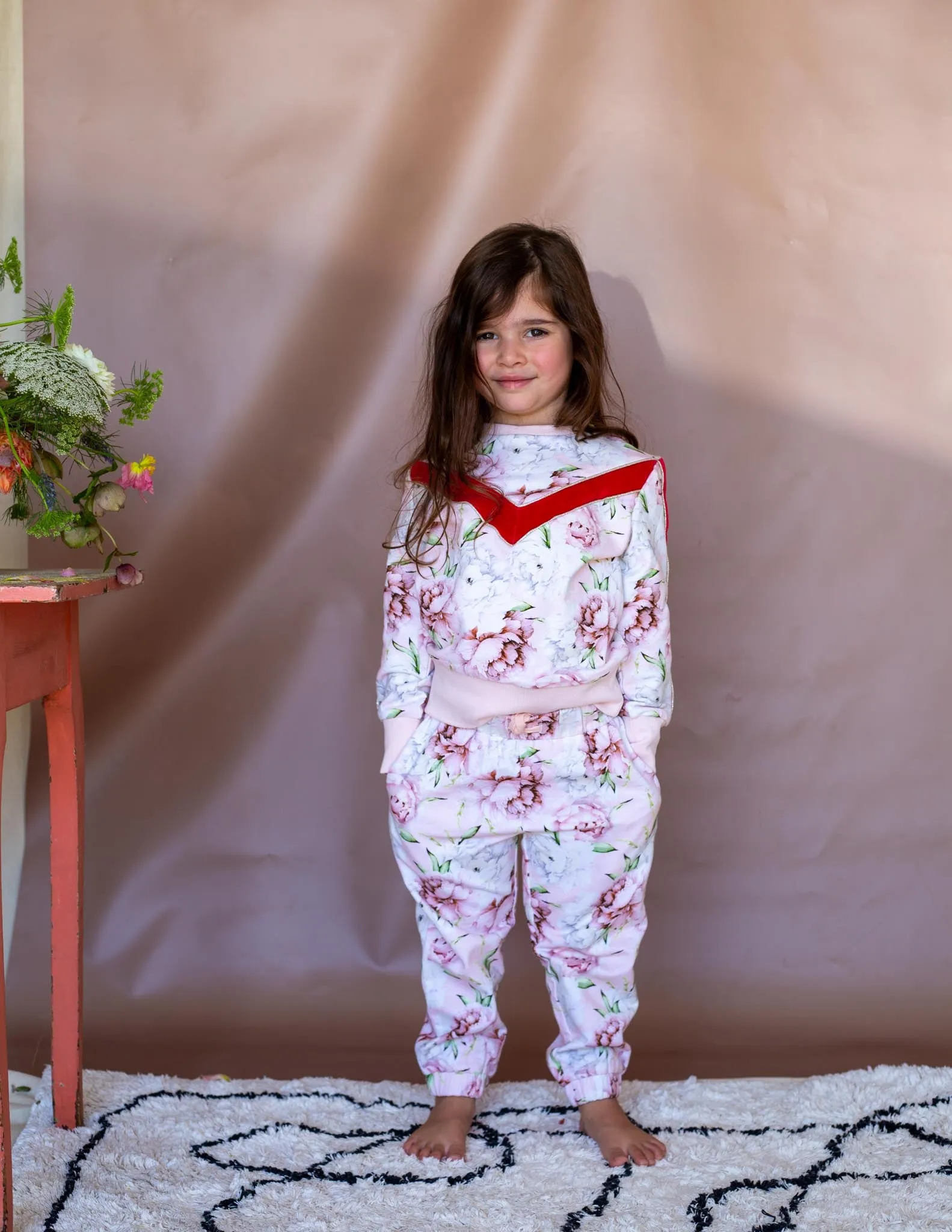 Luanne Trackpants - Pink Rose Bloom