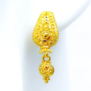 Magnificent Dangling 22k Gold Earrings