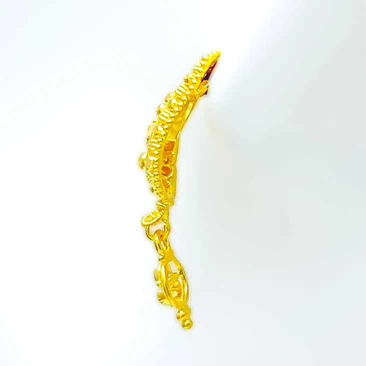 Magnificent Dangling 22k Gold Earrings