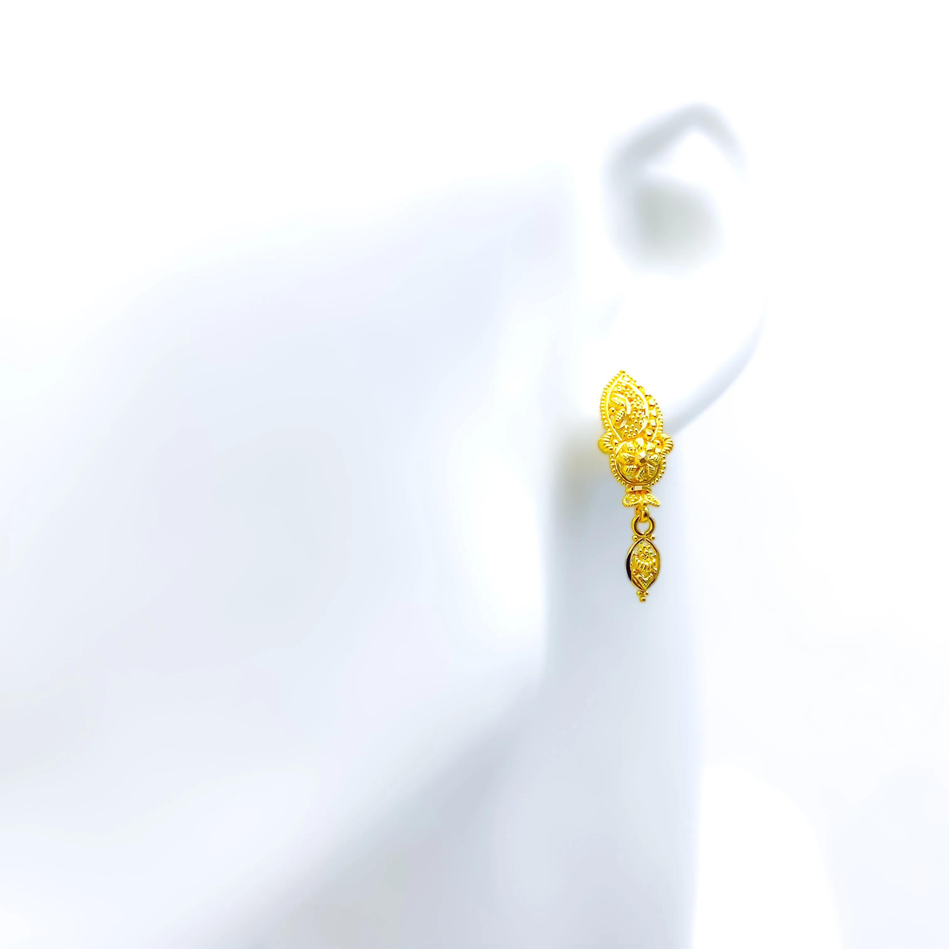 Majestic Shimmering 22k Gold Earrings