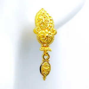 Majestic Shimmering 22k Gold Earrings