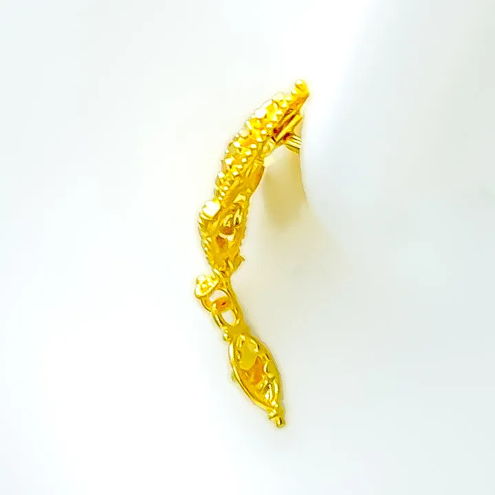 Majestic Shimmering 22k Gold Earrings
