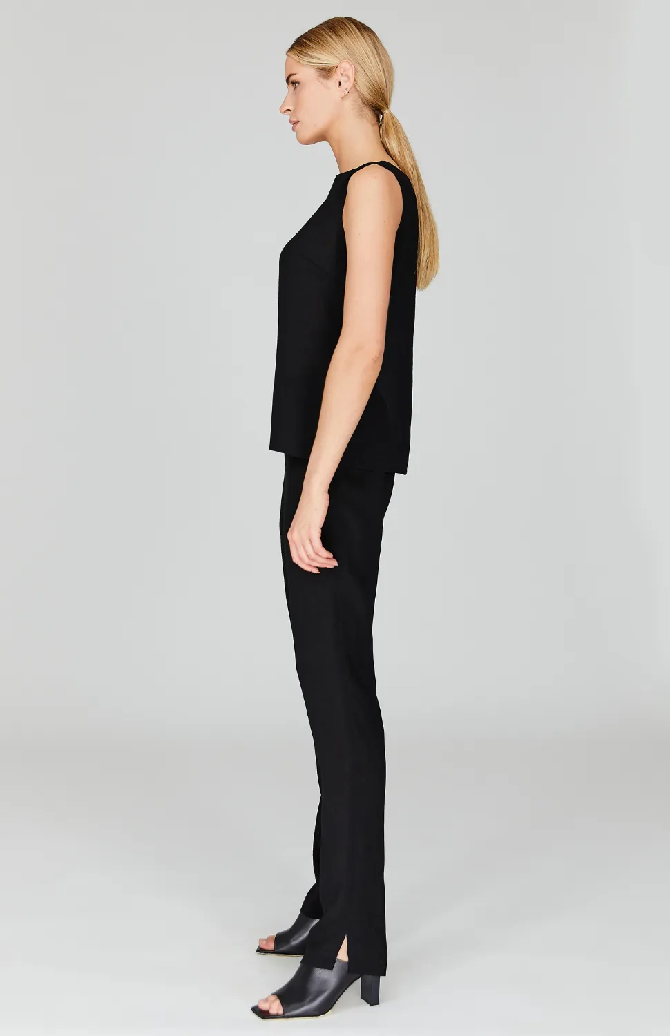 Microlinen Essential High Neck Tank