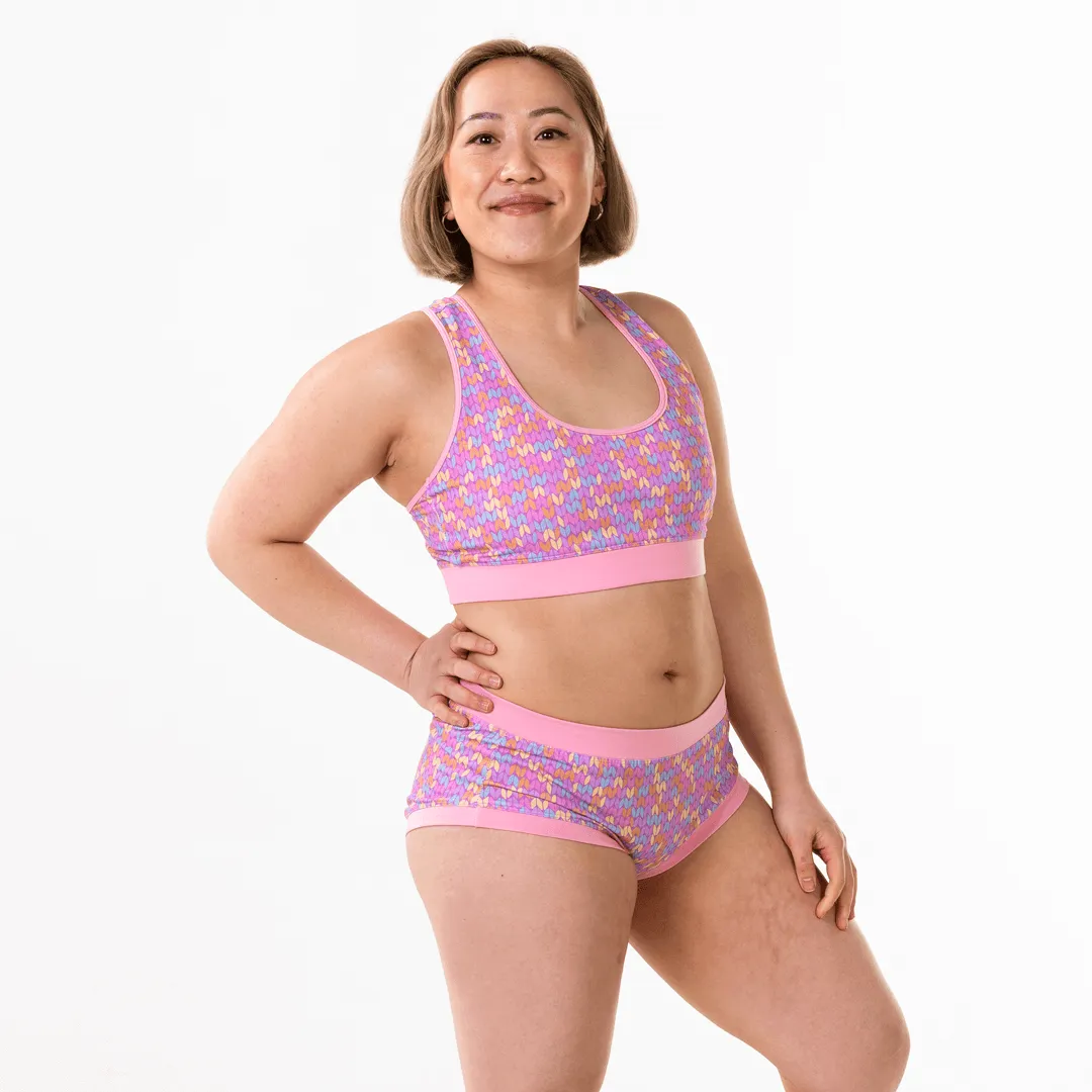 Mid Rise Briefs - Candy Knit