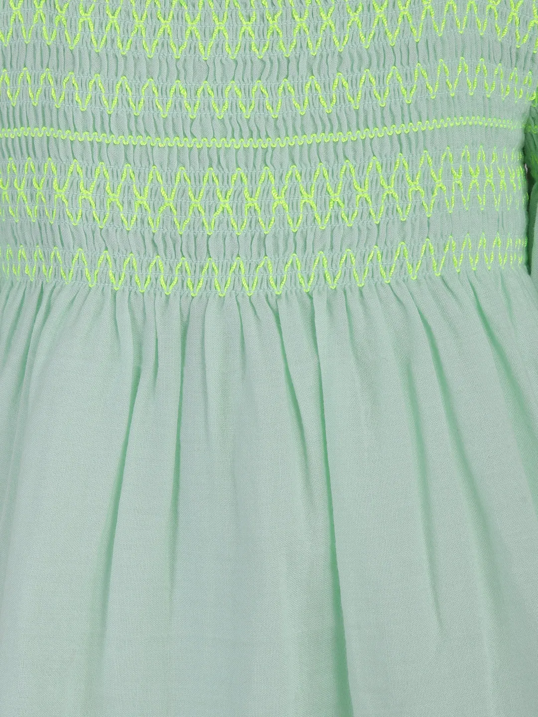 Mint Smock Top