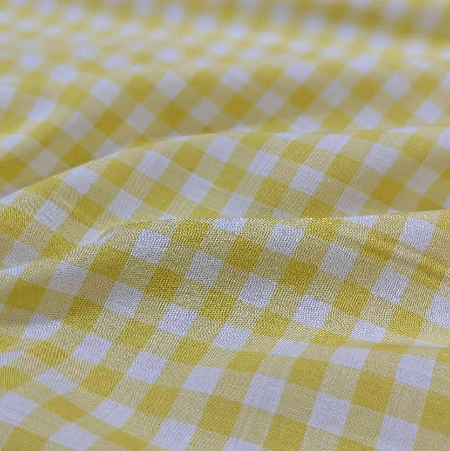 Modal Silk Gingham, Butter