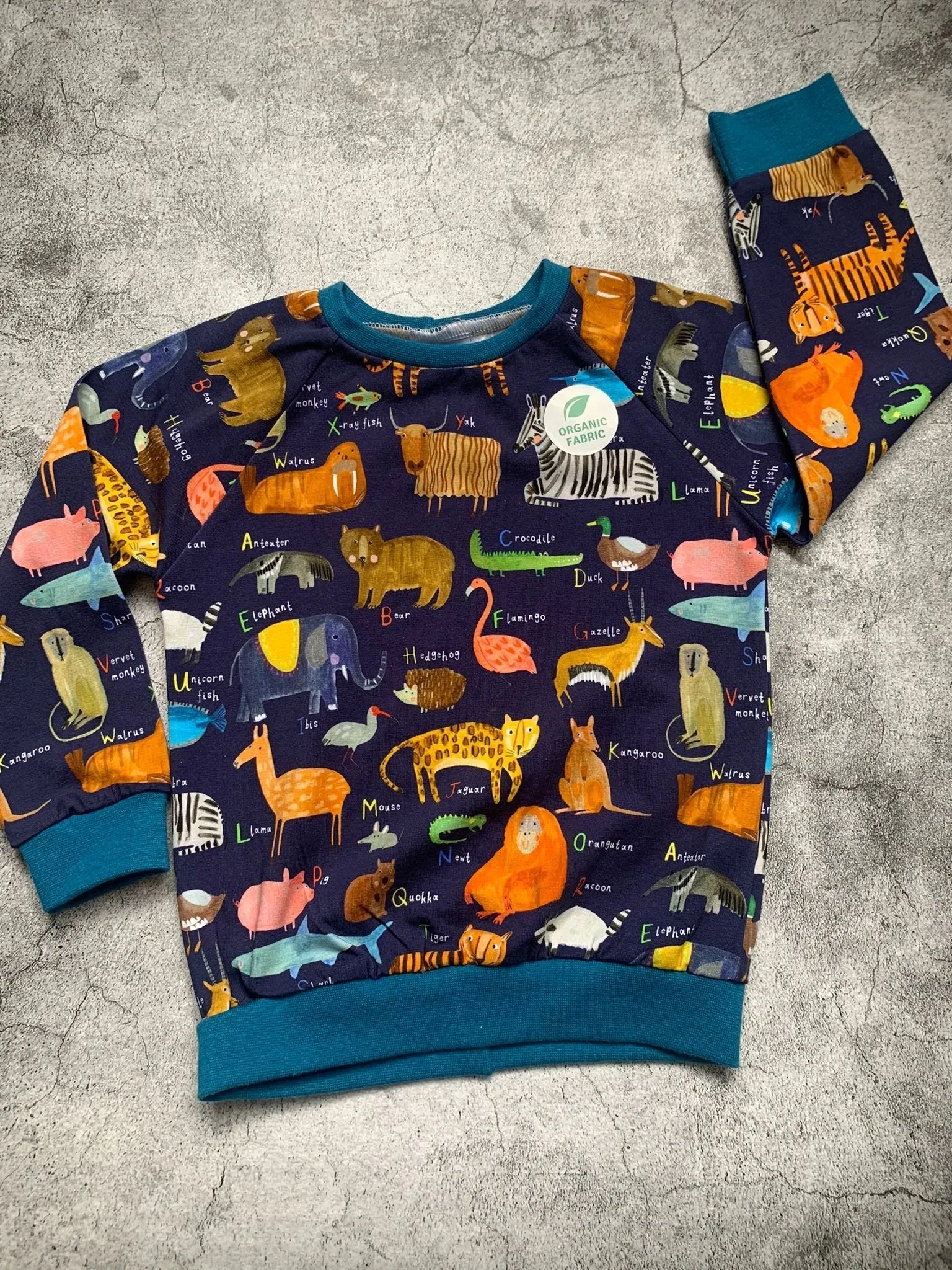 Navy AlphaZoo Sweater