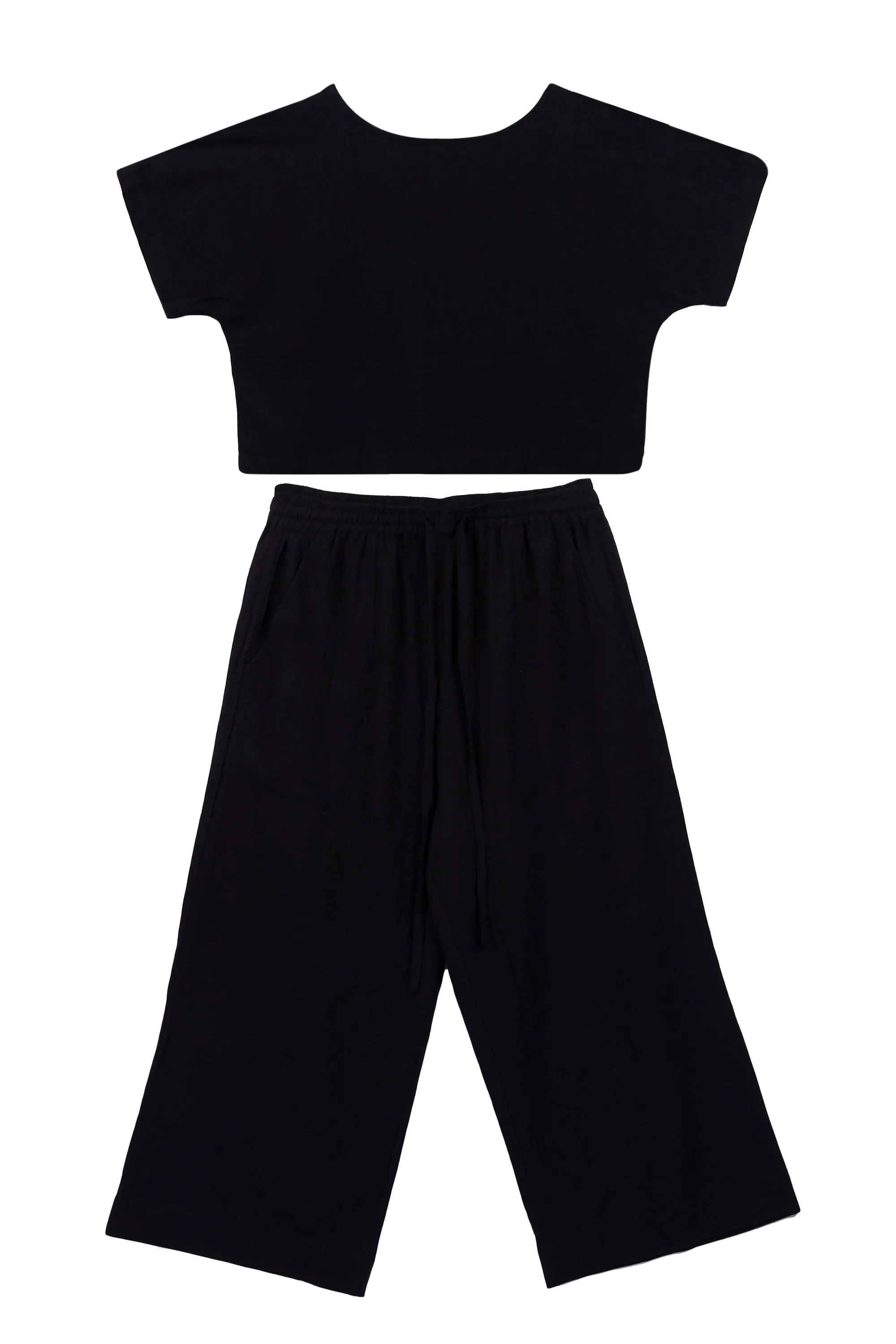 NEW! Cotton Hemp Top Black