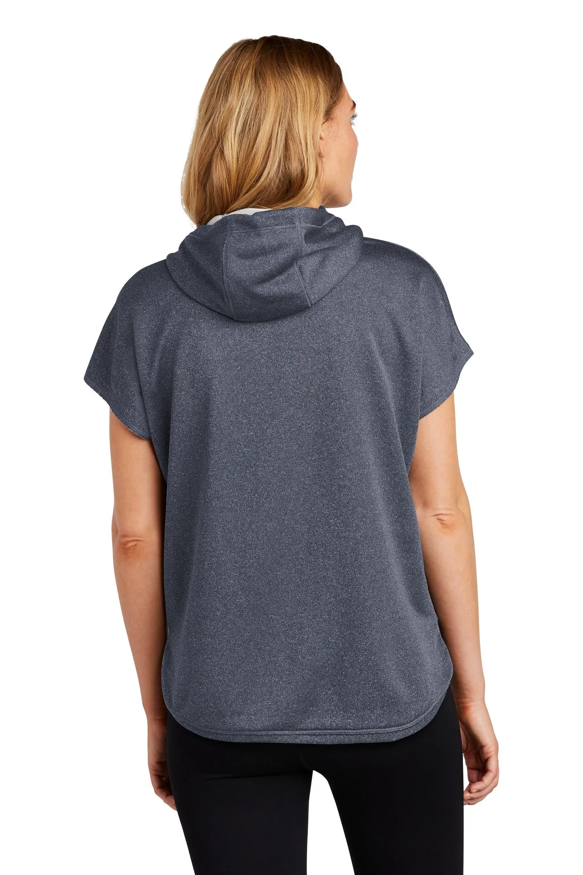 New Era  Women's Performance Terry Short Sleeve Hoodie LNEA533 True Navy Heather