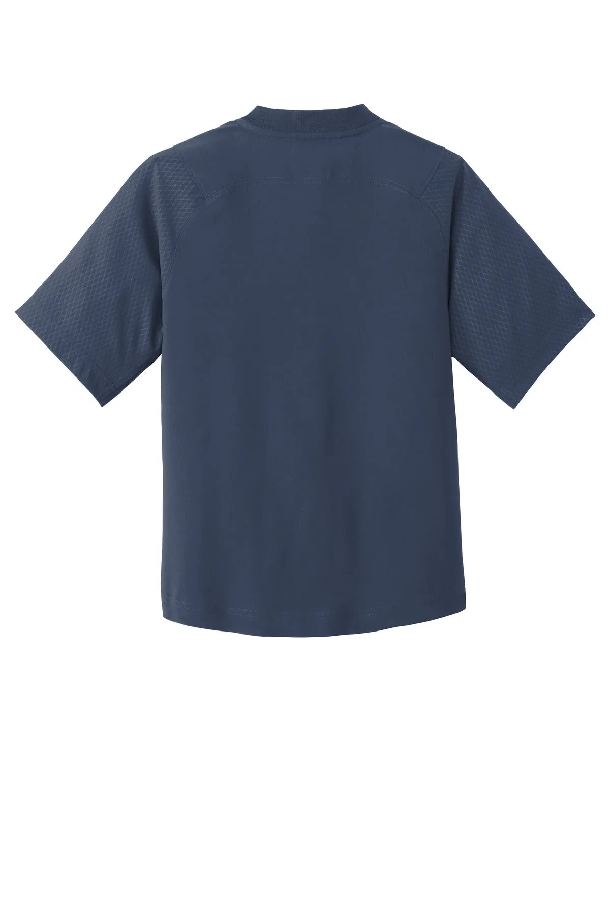 New Era  Youth Cage Short Sleeve 1/4-Zip Jacket. YNEA600 True Navy