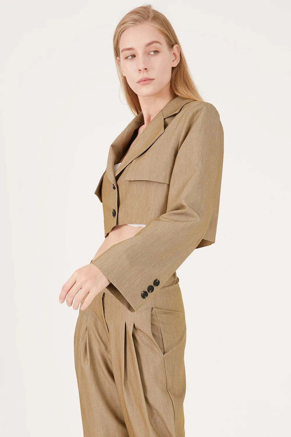 Nova Cropped Blazer Jacket