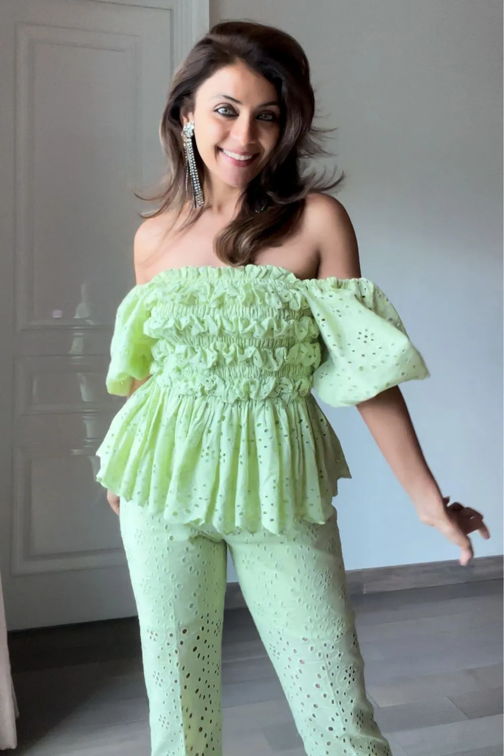 Nriti Shah In Our Lush Lime Co-ord Set