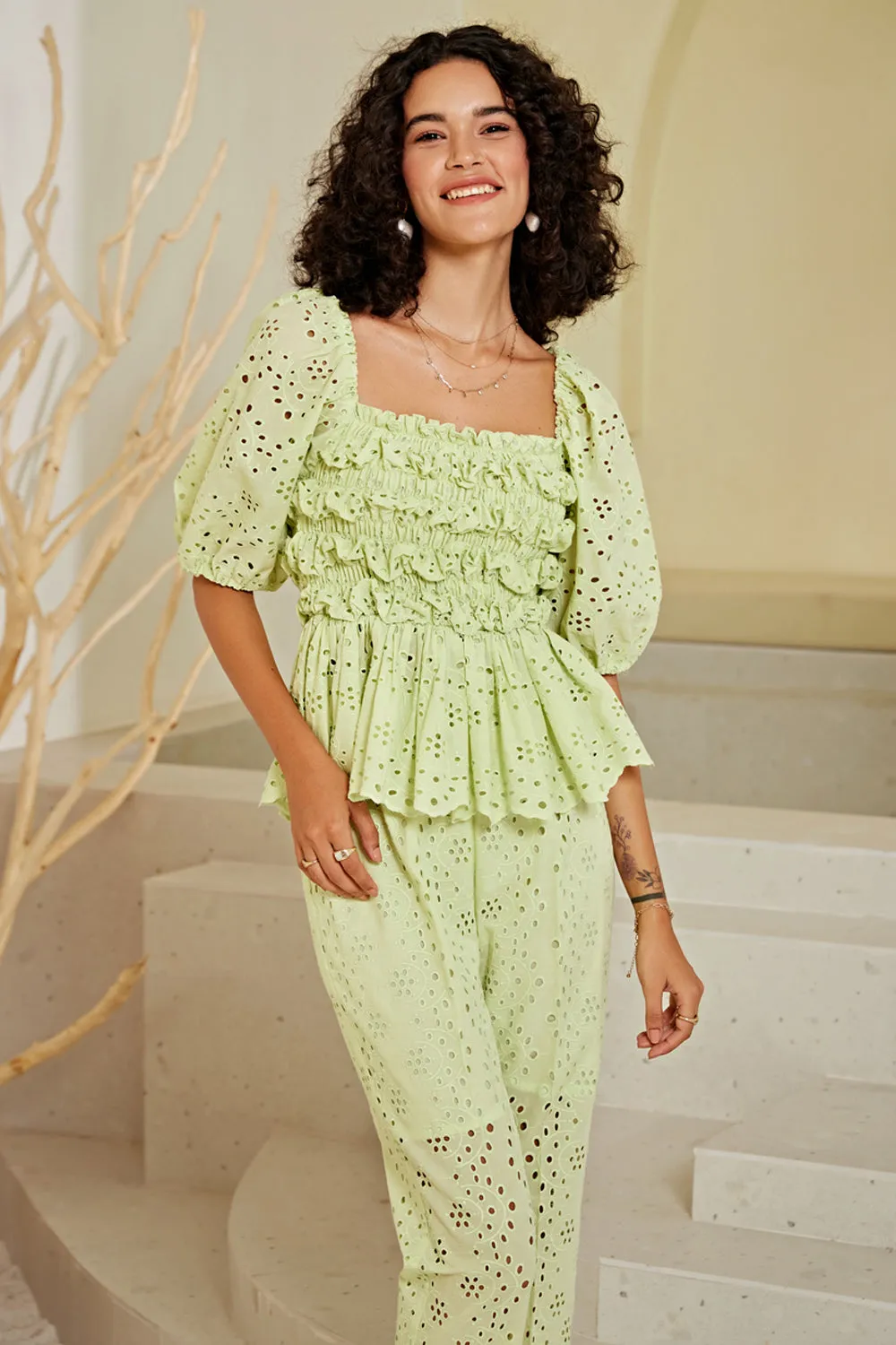 Nriti Shah In Our Lush Lime Co-ord Set