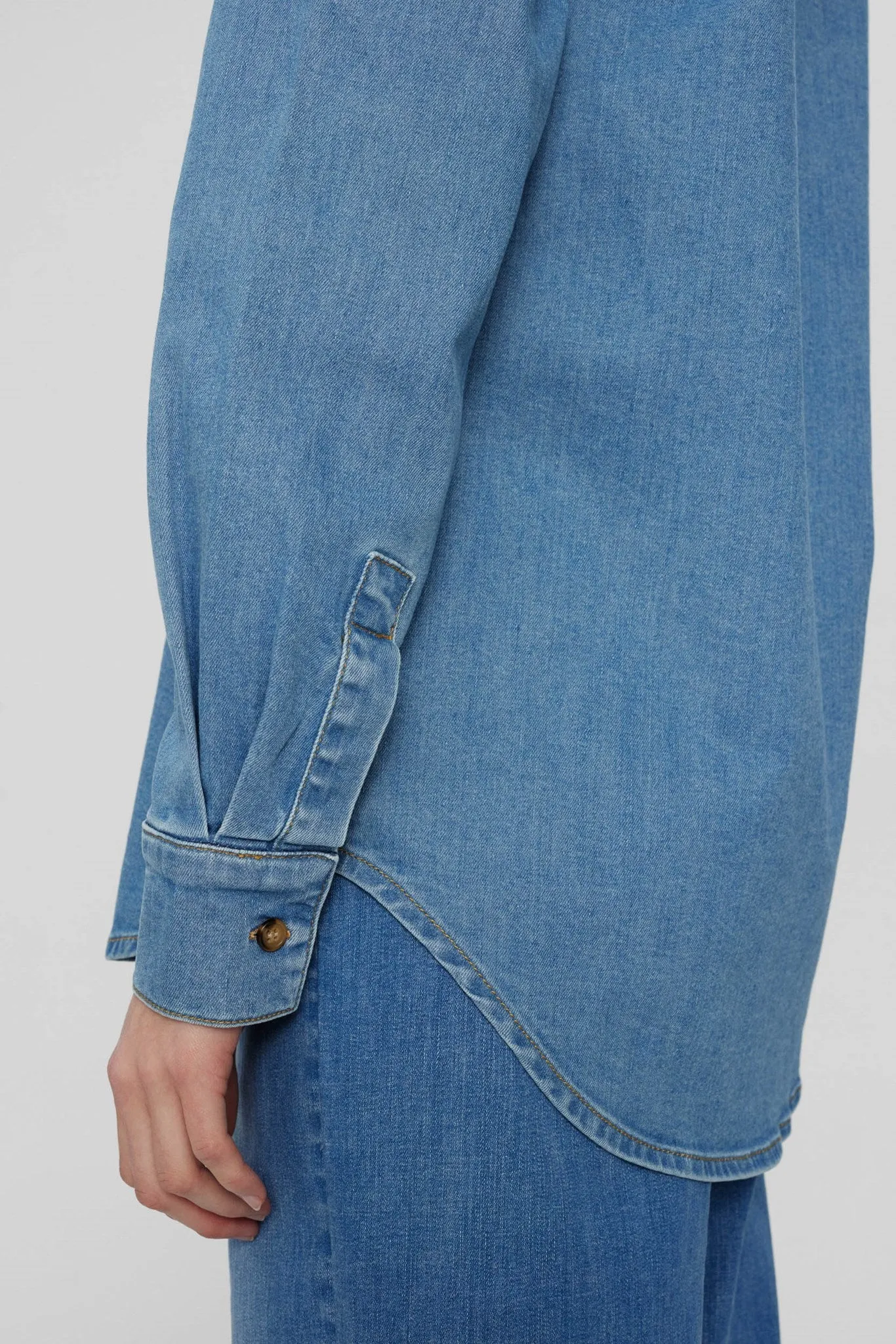 NUAMBER NEW SHIRT - Light Blue Denim