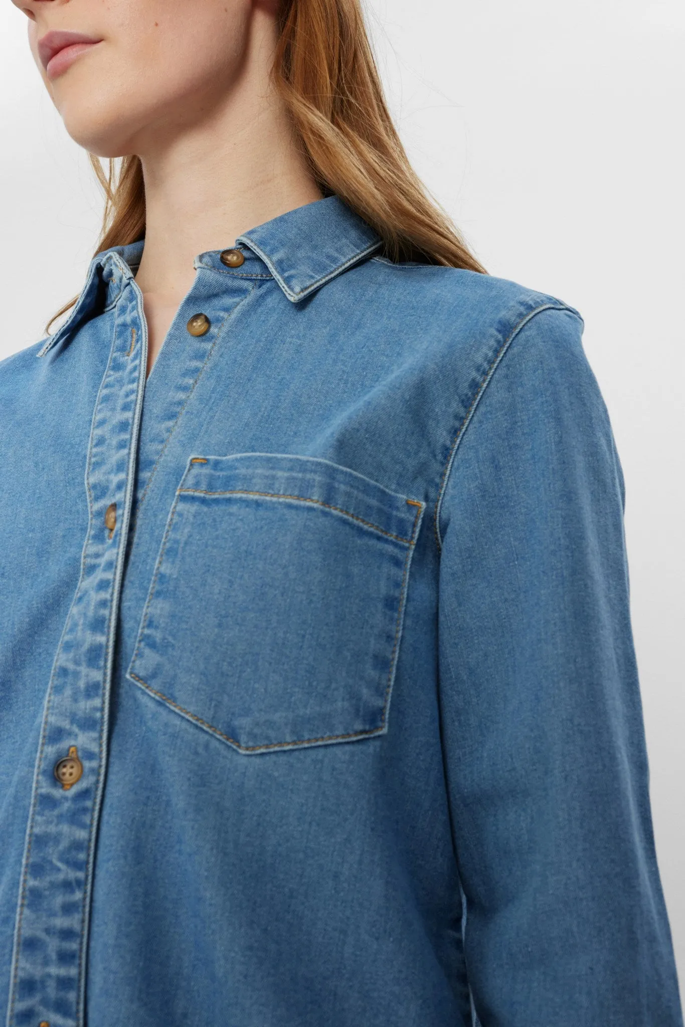 NUAMBER NEW SHIRT - Light Blue Denim