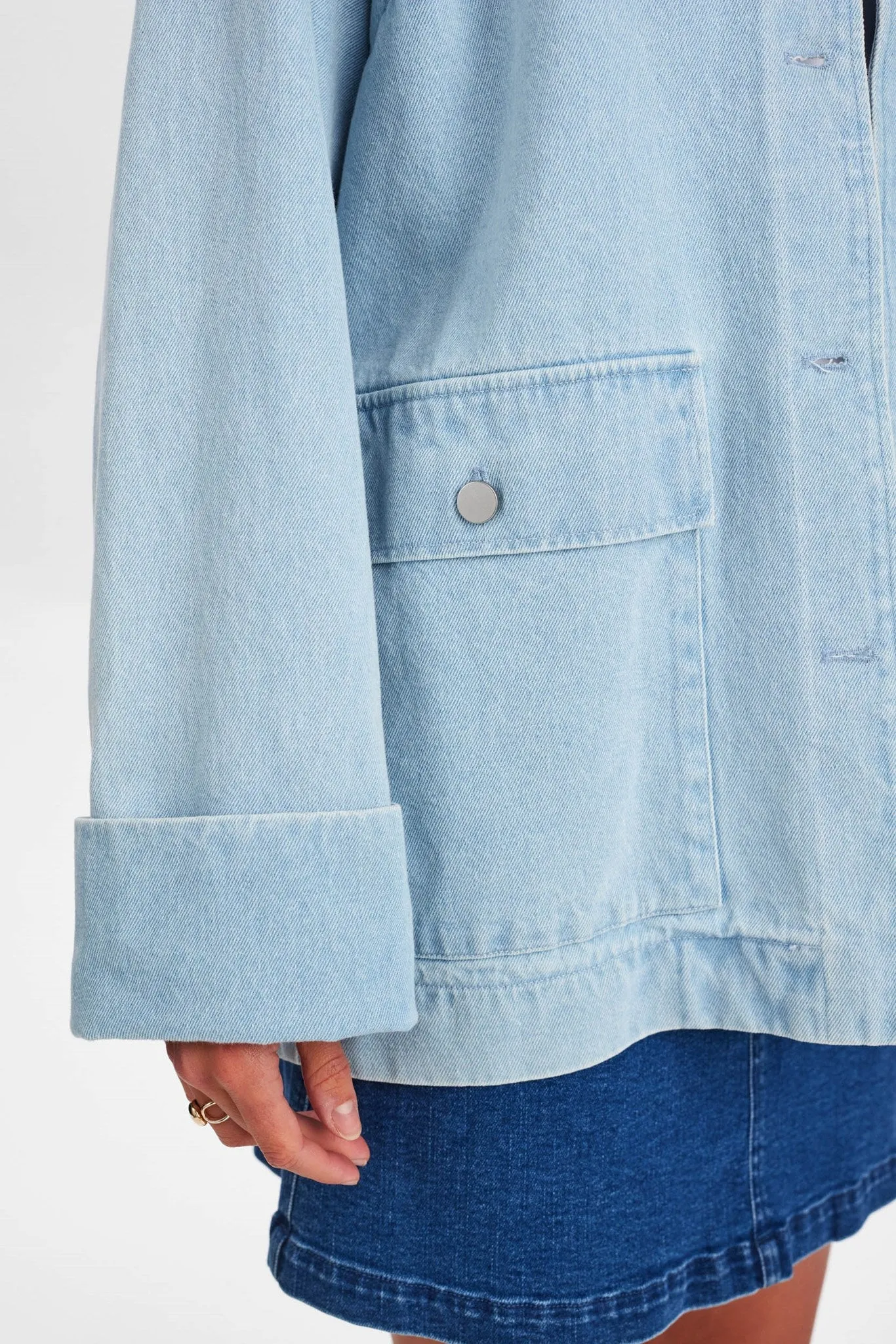 NULUNEA DENIM JACKET - Light Blue Denim