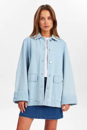 NULUNEA DENIM JACKET - Light Blue Denim