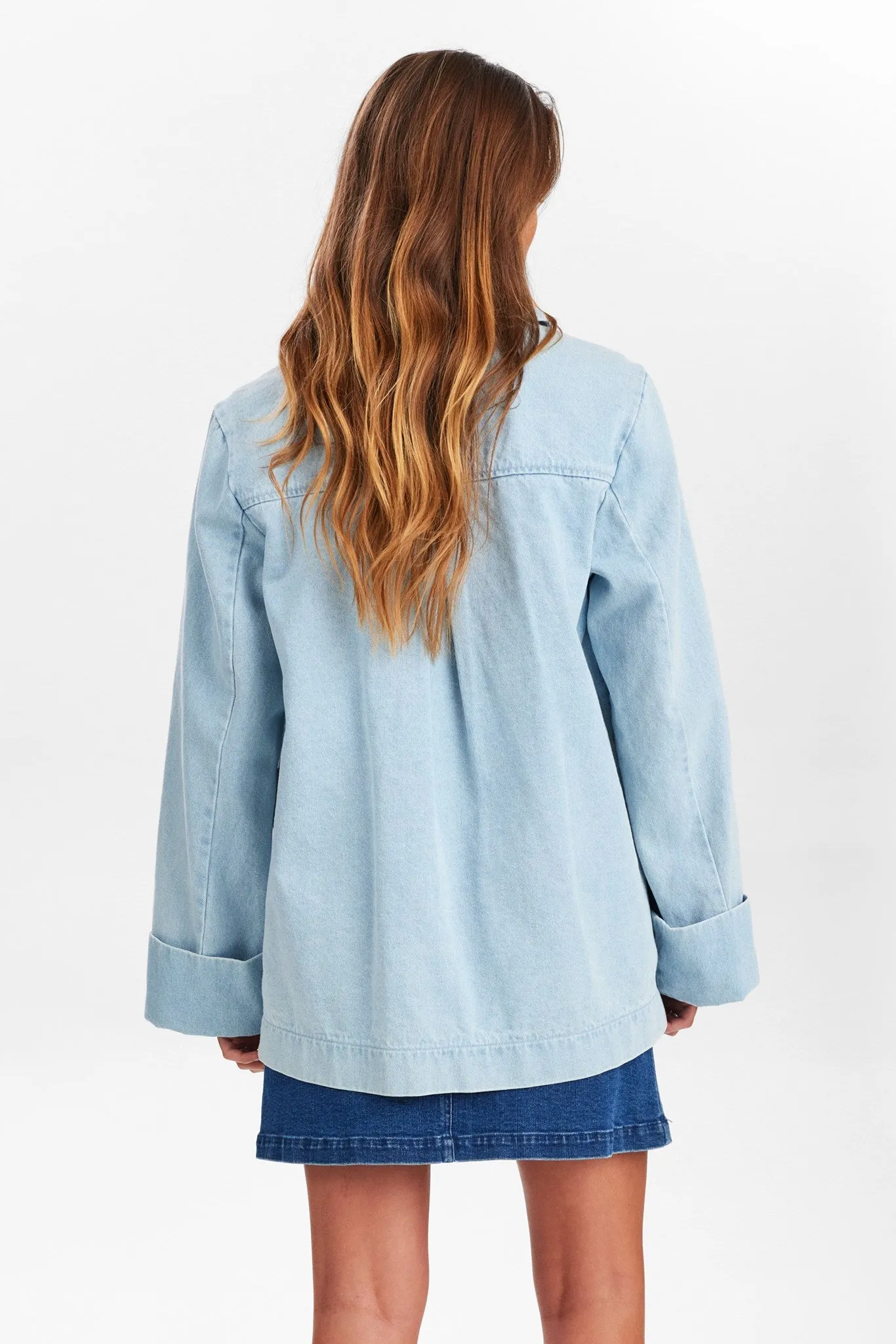 NULUNEA DENIM JACKET - Light Blue Denim