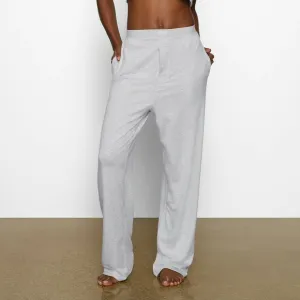 NWT SKIMS Light Heather Gray Boyfriend Loose Pants
