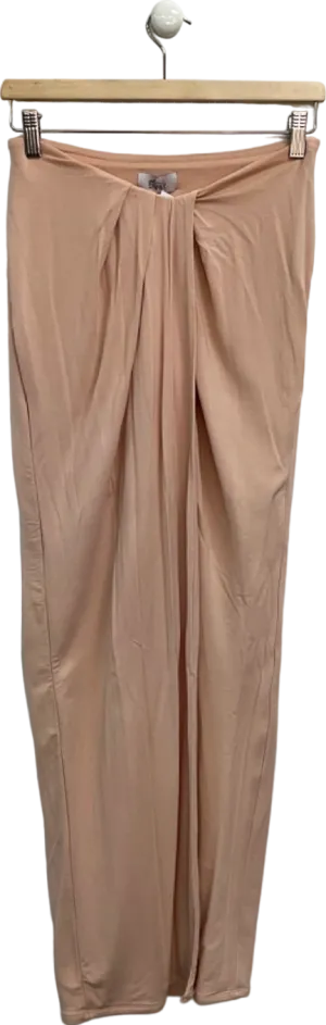 Oh Polly Nude Midi Skirt UK 10