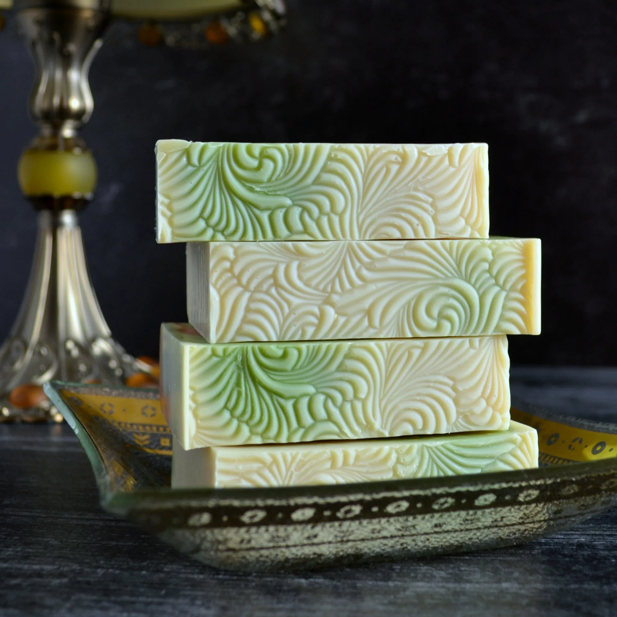 Olivia, Leafy Greens & Musk Handmade Soap