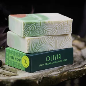 Olivia, Leafy Greens & Musk Handmade Soap