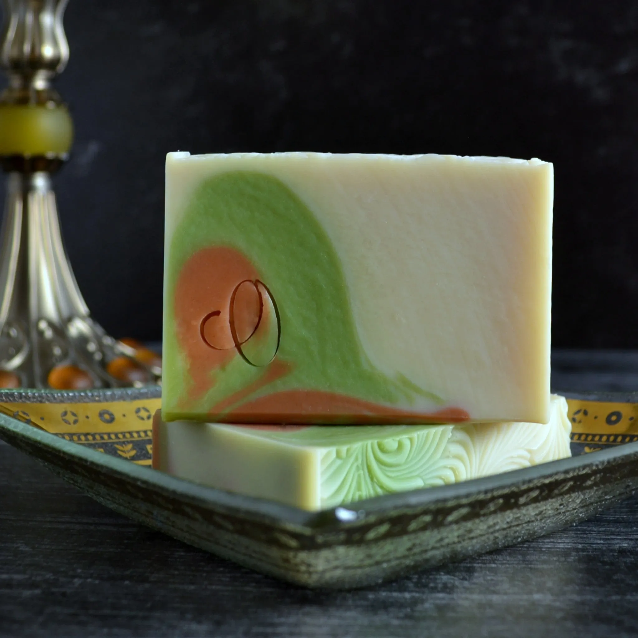 Olivia, Leafy Greens & Musk Handmade Soap