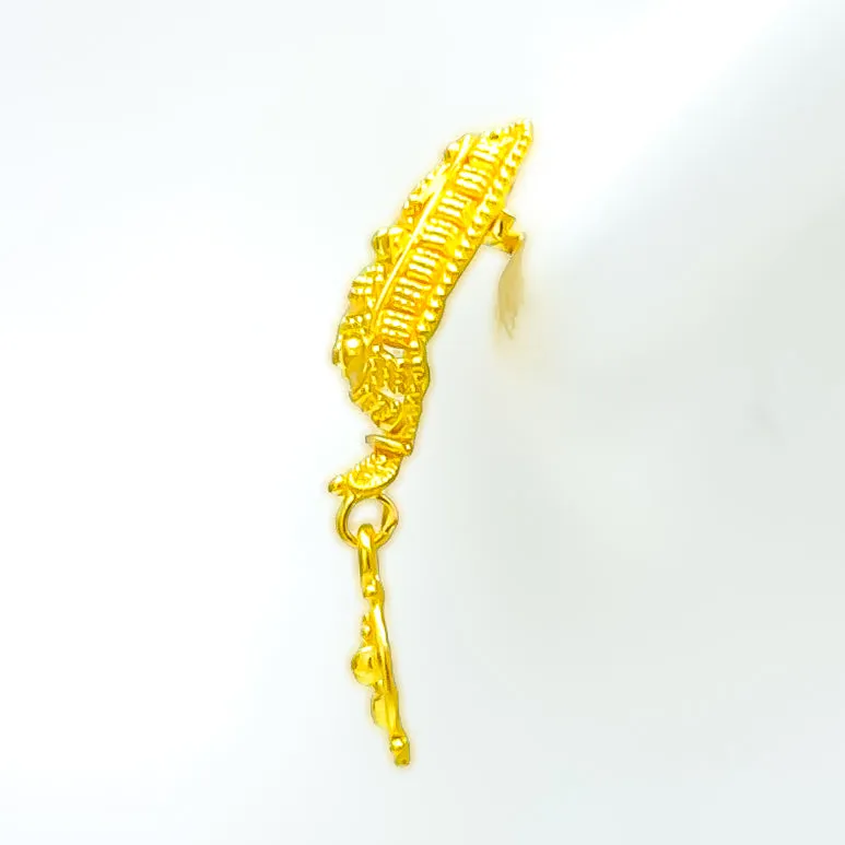 Opulent Ornate 22k Gold Earrings