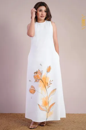 Orchid Opulence Dress | Kaftan, Bohemian Dress, Floral Dress, Boho Maxi Dress