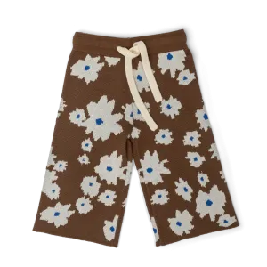 Organic Knit Flare Pants - Petal
