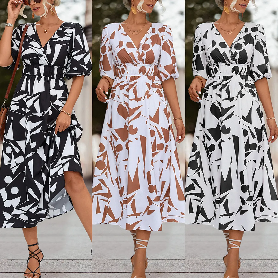 Oxana® | Casual Midi Dress With A V-Neck