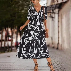 Oxana® | Casual Midi Dress With A V-Neck