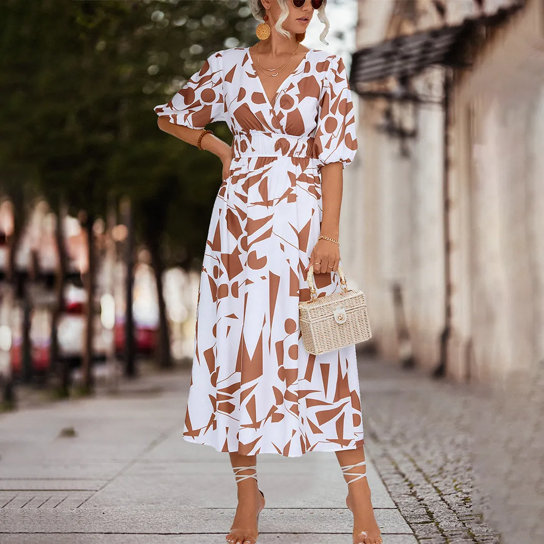 Oxana® | Casual Midi Dress With A V-Neck