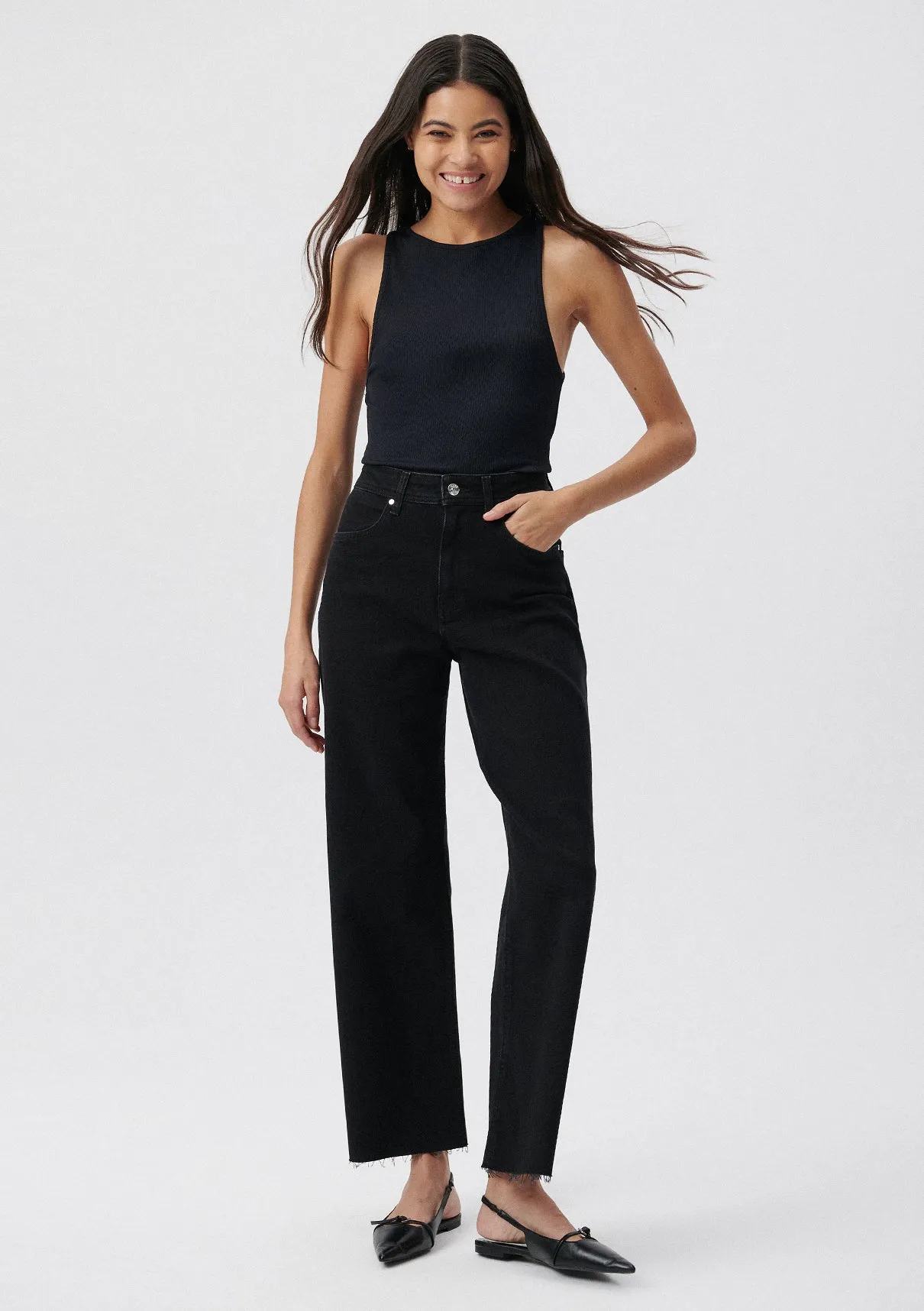Paloma Dark Smoke Denım Jean Pants
