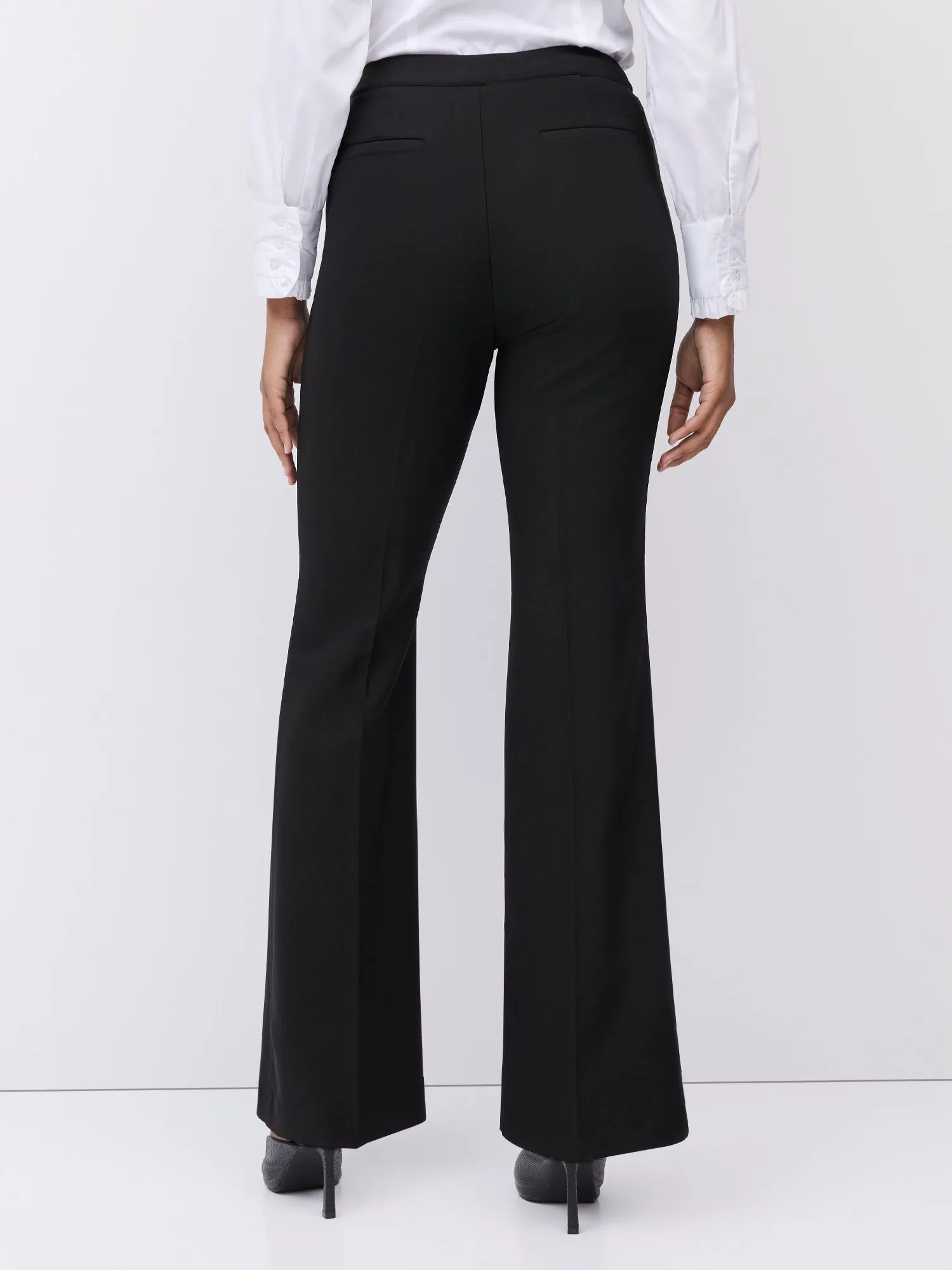 Petite High-Waisted Flare Pant - Premium Stretch