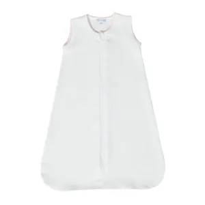 Pima Cotton Milano Baby Quilted Sack White/Pink