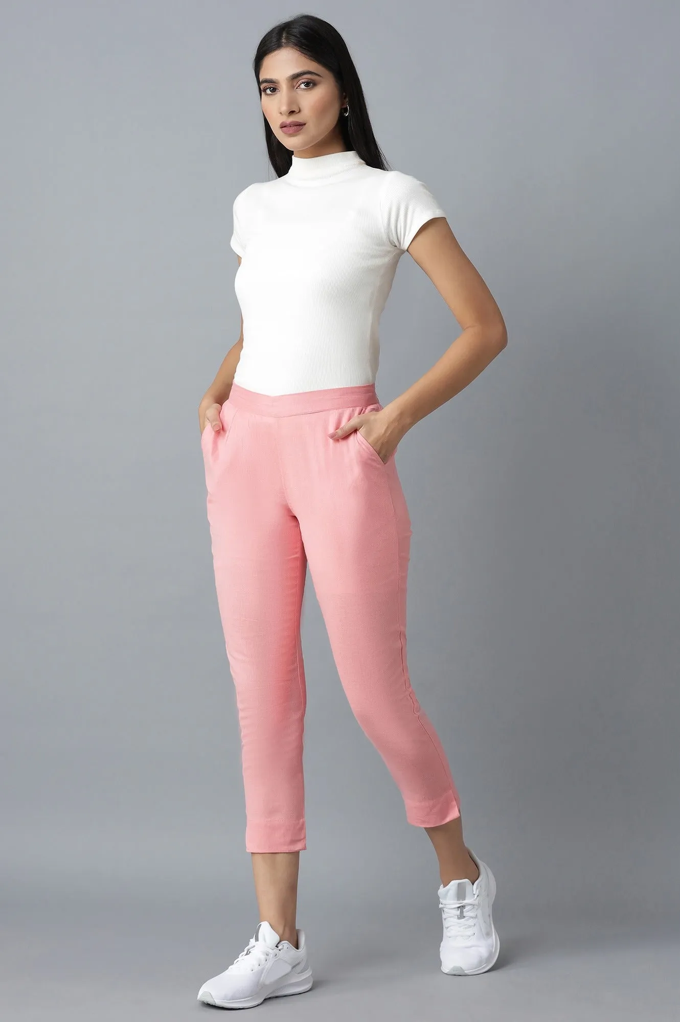 Pink Cotton Trouser