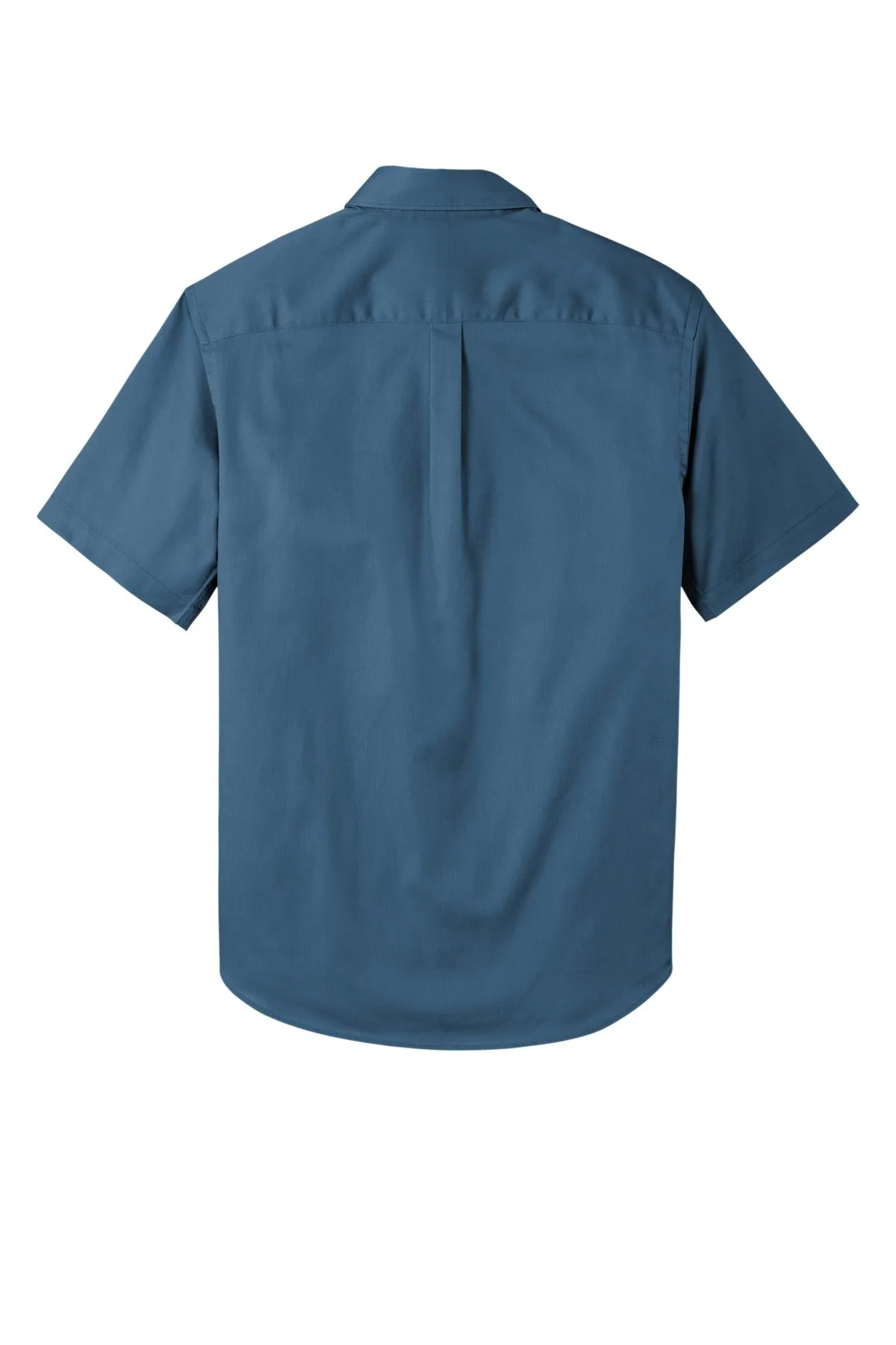 Port Authority Short Sleeve SuperPro React Twill Shirt. W809 Regatta Blue