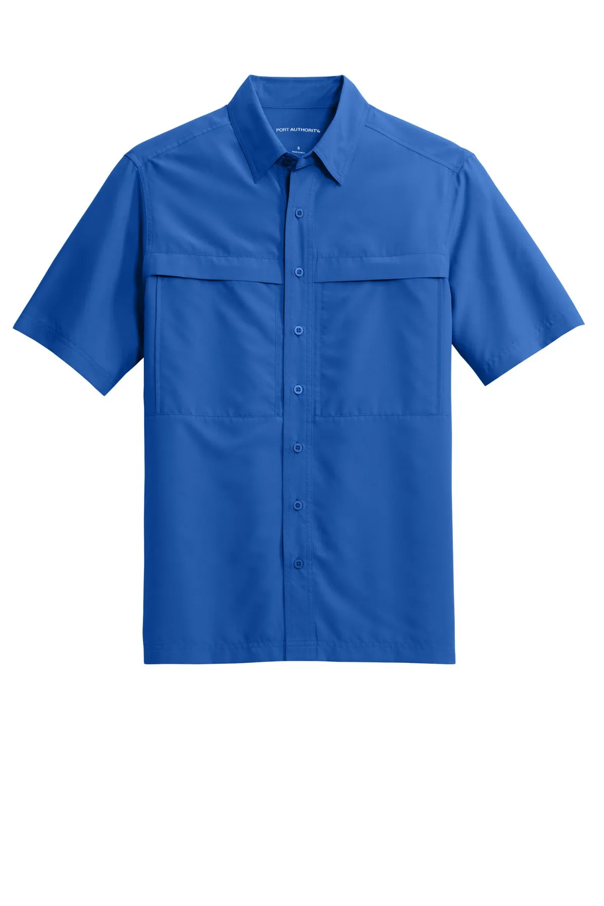 Port Authority Short Sleeve UV Daybreak Shirt W961 True Royal