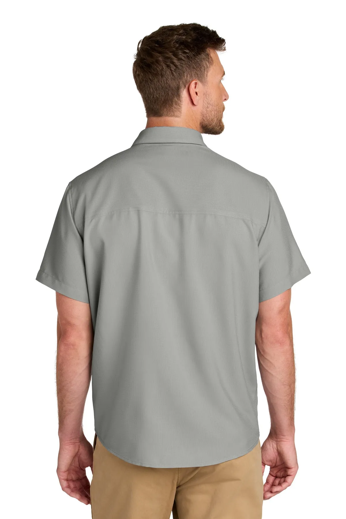 Port Authority Short Sleeve UV Dockside Shirt W963 Gusty Grey