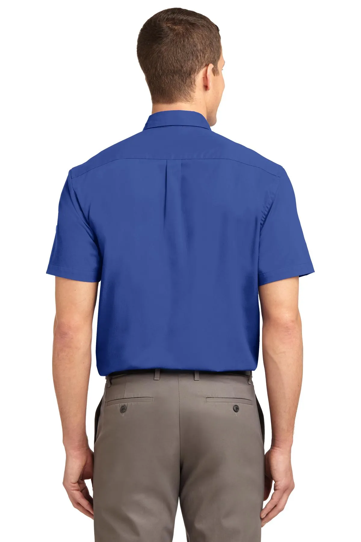 Port Authority Tall Short Sleeve Easy Care Shirt. TLS508 Royal/ Classic Navy Tall