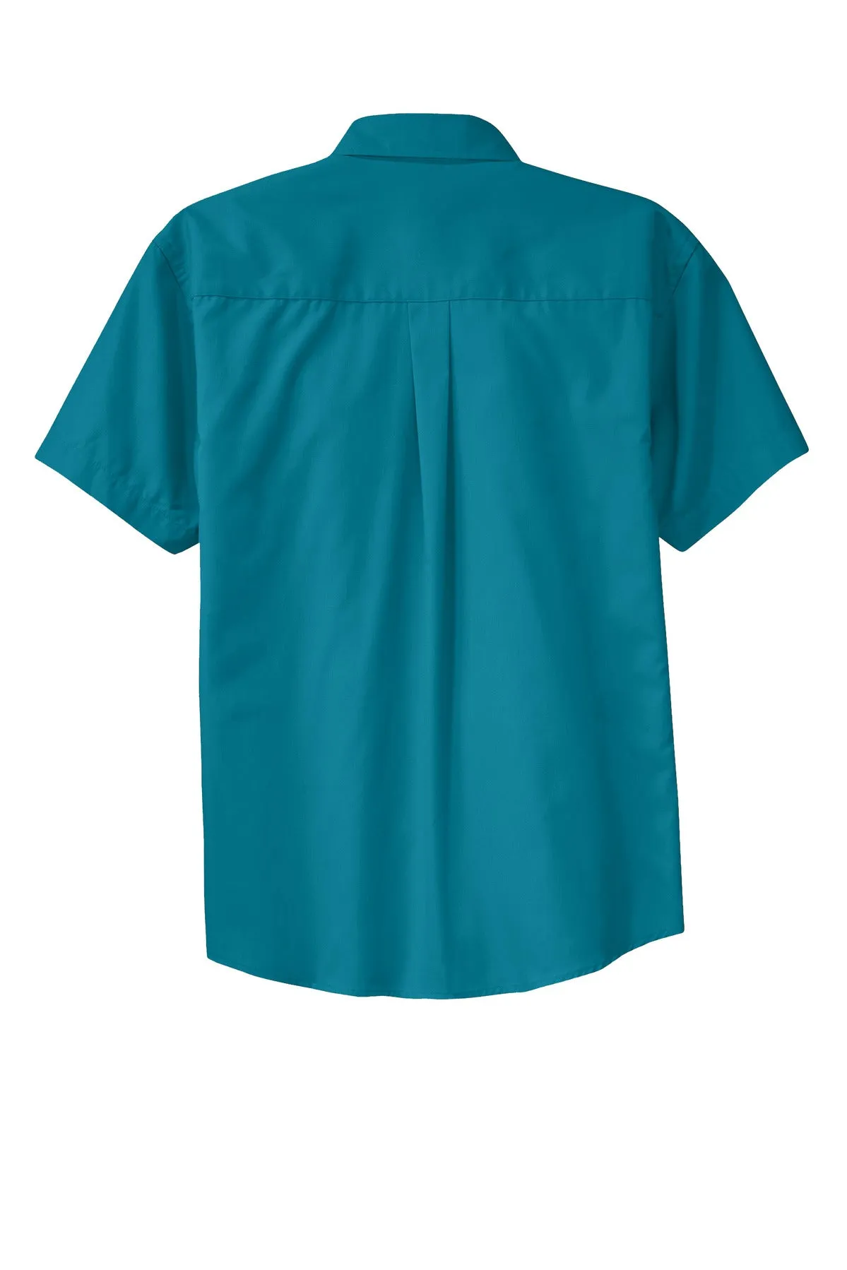 Port Authority Tall Short Sleeve Easy Care Shirt. TLS508 Teal Green Tall